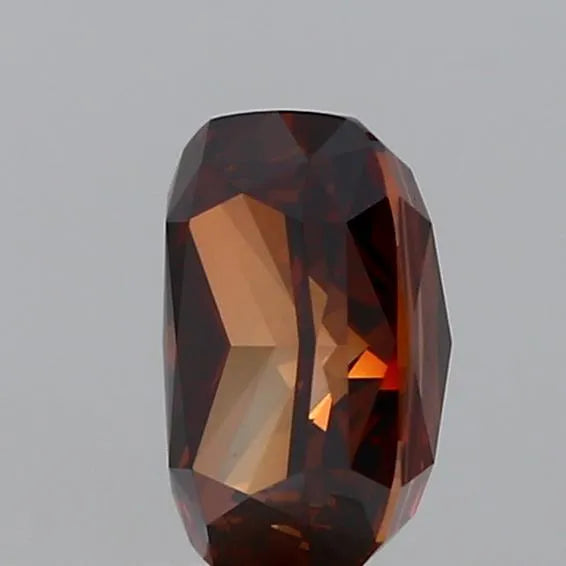 1.29ct Cushion modified Lab Grown Diamond (Colour Fancy Deep Orange Brown, Clarity VS1, IGI Certified)