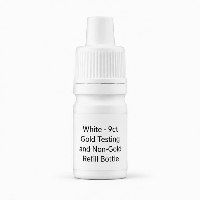 White - 9ct Gold Testing and Non Gold Refill Bottle