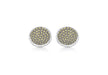 Hoxton London Men's Sterling Silver and Marasite Set Round Cufflinks