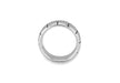 Hoxton London Men's Sterling Silver Brick Ribbed Ring