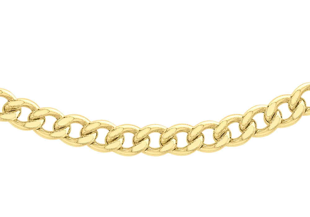 9ct Yellow Gold 100 Curb Chain 41m/16"9