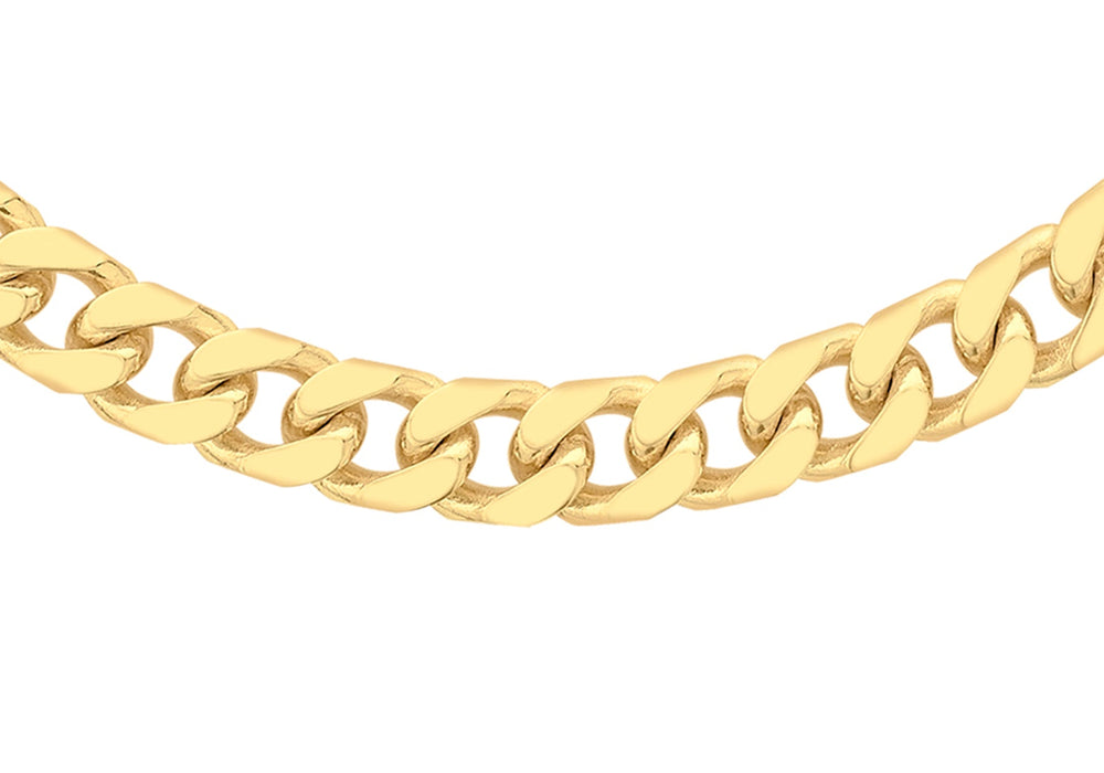 9ct Yellow Gold 140 Round Curb Chain 41m/16"9