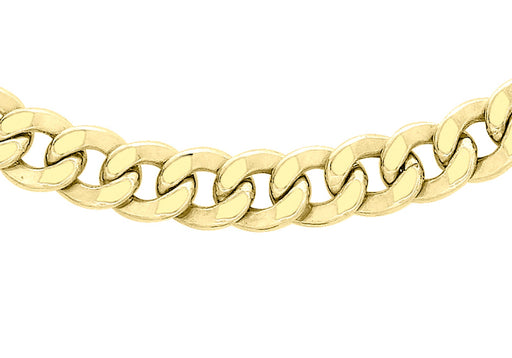 9ct Yellow Gold 140 Flat Curb Chain 51m/20"9