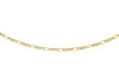 9ct Yellow Gold 30 Diamond Cut Figaro Chain 41m/16"9