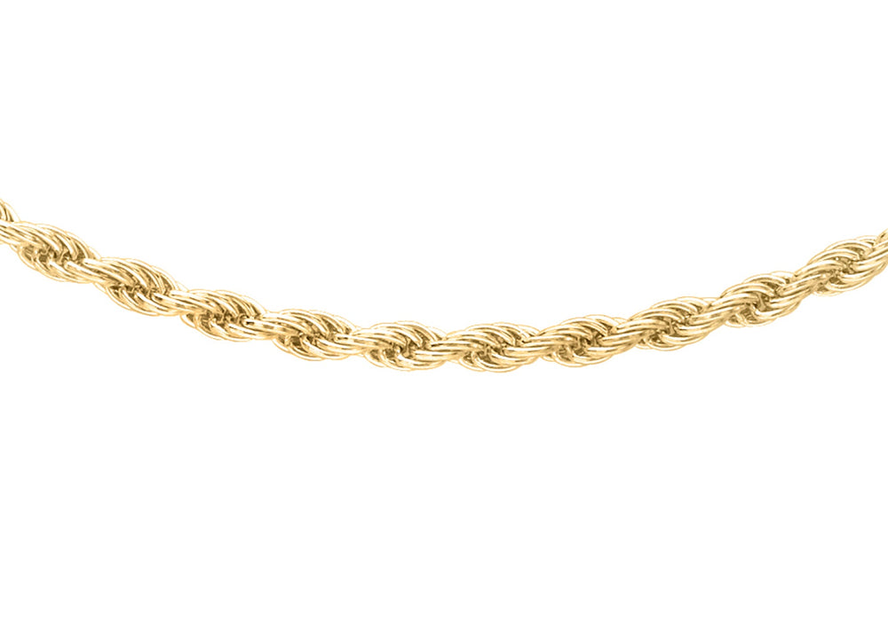 9ct Yellow Gold 30 Rope Chain 41m/16"9