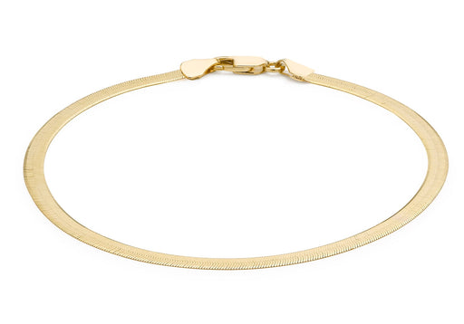 9ct Gold 60 Python Herringbone Bracelet