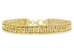 9ct Yellow Gold Diamond Cut Curb Spiga Bracelet 18m/7"9