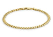 9ct Yellow Gold Hollow Curb Bracelet 18m/7"9