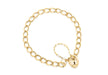 9ct Yellow Gold Heart Padlok Bracelet