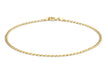 9ct Yellow Gold Flat Curb Bracelet 18m/7"9