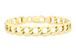 9ct Yellow Gold 150 6-Sided Curb Chain Bracelet 21.5m/8.5"9