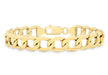 9ct Yellow Gold Hollow Curb Bracelet 