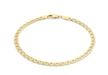 9ct Yellow Gold 060 Double Curb Chain Bracelet 18m/7"9