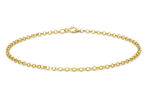 9ct Yellow Gold Belcher  Bracelet 18m/7"9