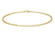 9ct Yellow Gold Belcher  Bracelet 20m/8"9