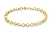 9ct Yellow Gold 160 Hollow Round Belcher  Bracelet 18m/7"9