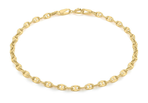 9ct Yellow Gold 65 Marine Style Bracelet 18m/7"9