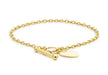 9ct Yellow Gold Heart T-Bar Bracelet 18m/7"9