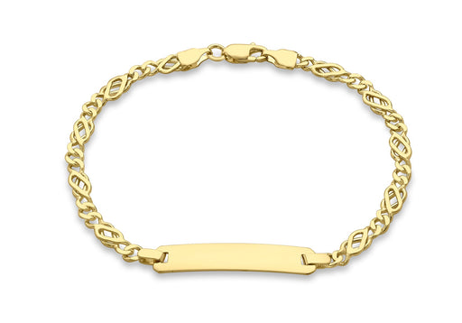 9ct Yellow Gold Celtic ID Bracelet