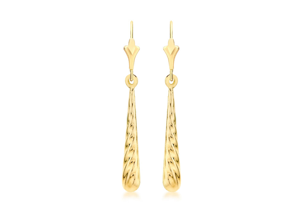 9ct Yellow Gold Drop Earrings