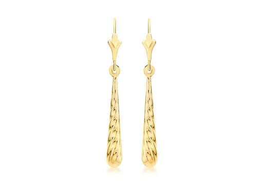 9ct Yellow Gold Drop Earrings