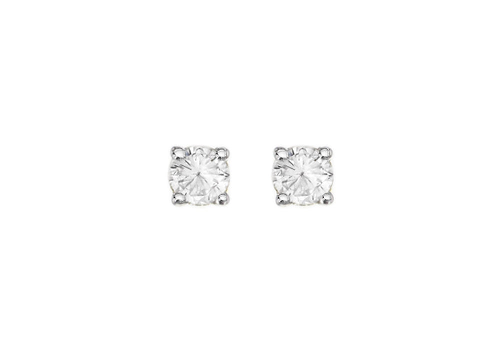 9ct Yellow Gold 0.15t Diamond Solitaire 3mm Stud Earrings