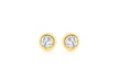 9ct Yellow Gold 0.20t Diamond 4.5mm Round Stud Earrings