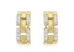 9ct Yellow Gold 0.24t Diamond Link Earrings