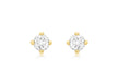 9ct Yellow Gold 0.25t Diamond 3mm Solitaire Stud Earrings