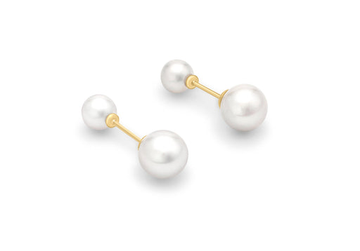 9ct Yellow Gold Pearl Frok Earrings