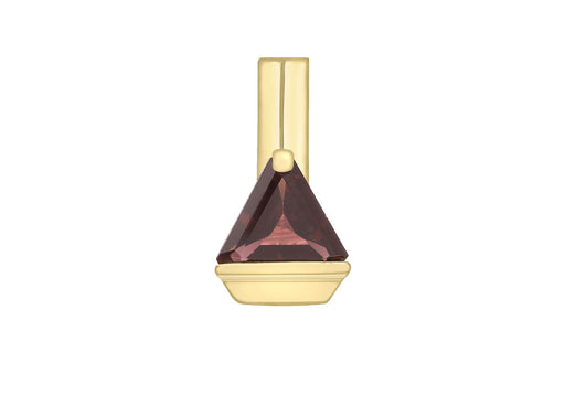 9ct Yellow Gold Garnet Pendant