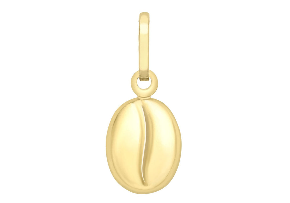 9ct Yellow Gold Coffee Bean Pendant