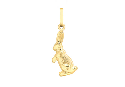 9ct Yellow Gold Bunny Pendant