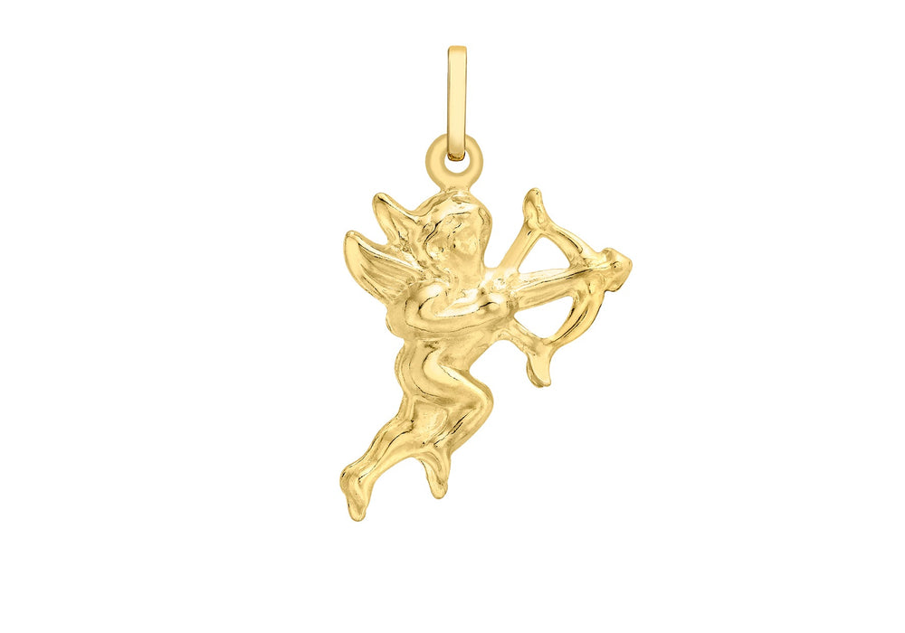 9ct Yellow Gold Cherub Pendant