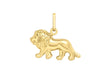 9ct Yellow Gold 19mm x 18mm Lion Pendant