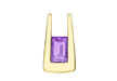 9ct Yellow Gold Amethyst Pendant