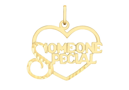 9ct Yellow Gold 'Someone Speial' Heart Pendant