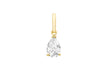 9ct Yellow Gold Zirconia  Teardrop Pendant