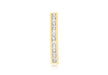 9ct Yellow Gold Zirconia  Bar Drop Slider Pendant