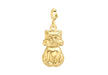 9ct Yellow Gold Cat Bolt Ring Charm