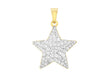 9ct Yellow Gold Crystalique Star Pendant