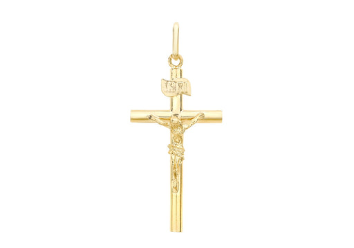 9ct Yellow Gold 16mm x 32mm Crucifix  Pendant