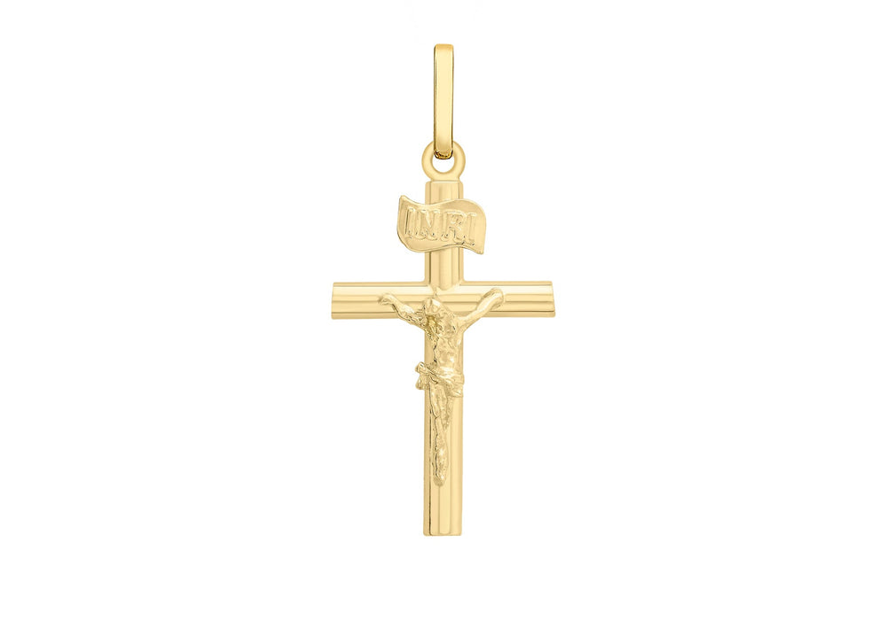 9ct Yellow Gold Crucifix  Pendant