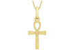 9ct Yellow Gold 10mm x 22mm Ankh Cross Pendant