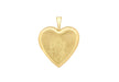 9ct Yellow Gold Etched St Christopher Heart Locket