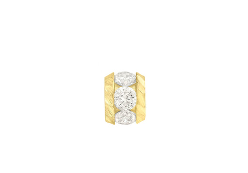 9ct Yellow Gold Zirconia  Ring Slider Pendant