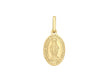 9ct Yellow Gold 9mm x 21mm Oval Holy Mary Pendant