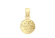 9ct Yellow Gold Diamond Cut 8mm Ball Pendant