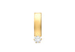 9ct Yellow Gold Zirconia  3mm urved Bar Pendant