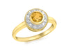 9ct Yellow Gold 0.07t Diamond and   Ring